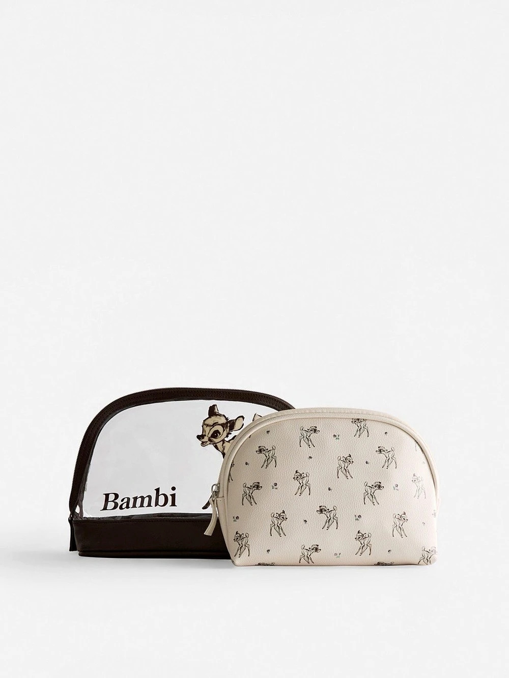 Primark Disney's Bambi Makeup Bag Set Brown & Cream